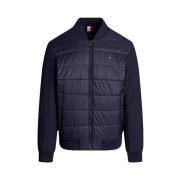 Tommy Hilfiger Blå Vattentät Logotyp Kappor Regular Fit Blue, Herr