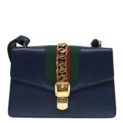 Gucci Vintage Pre-owned Laeder handvskor Blue, Dam