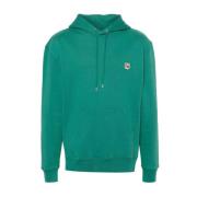 Maison Kitsuné Fox Head Patch Hoodie Green, Herr