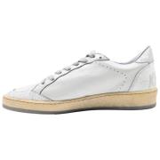 Golden Goose Vita och Silver Ball Star Sneakers White, Dam