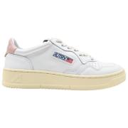 Autry Låga Lädersneakers Vit/Rosa White, Dam