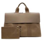 Hermès Vintage Pre-owned Canvas handvskor Beige, Dam