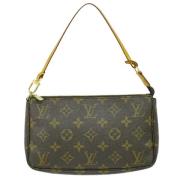 Louis Vuitton Vintage Pre-owned Canvas kuvertvskor Brown, Dam