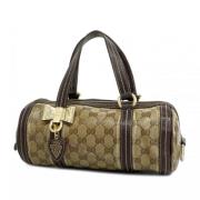 Gucci Vintage Pre-owned Canvas gucci-vskor Brown, Dam