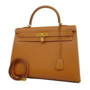 Hermès Vintage Pre-owned Laeder handvskor Yellow, Dam