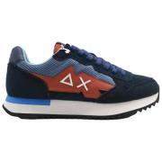 Sun68 Navy Blue Vintersneakers Multicolor, Herr