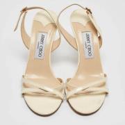 Jimmy Choo Pre-owned Pre-owned Laeder sandaler Beige, Dam