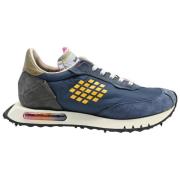 Be Positive Space Race Sneakers i Navy/Grey/Fuxia Blue, Herr