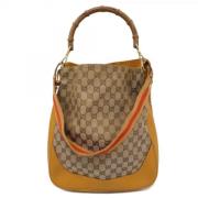 Gucci Vintage Pre-owned Canvas gucci-vskor Beige, Dam