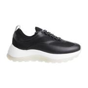 Calvin Klein Svart Pearl Mix Lace-Up Sneakers Black, Dam