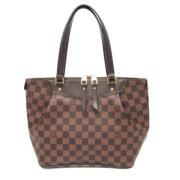 Louis Vuitton Vintage Pre-owned Canvas axelremsvskor Brown, Dam