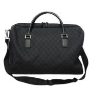 Gucci Vintage Pre-owned Canvas gucci-vskor Black, Dam