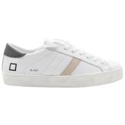 D.a.t.e. Vit-Grå Låga Sneakers för Män White, Herr