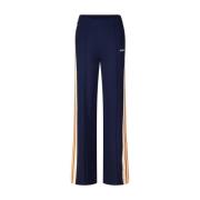 Autry Stickade Sweatpants med Sidolinjer Blue, Dam