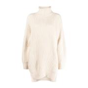 Jil Sander Elegant Beige Ulltröja Beige, Dam