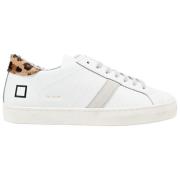 D.a.t.e. Låg Topp Leopardmönstrade Sneakers White, Dam