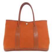 Hermès Vintage Pre-owned Canvas handvskor Brown, Dam