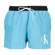 Calvin Klein Blå Herr Badshorts med Fickor Blue, Herr