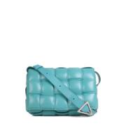 Bottega Veneta Vintage Pre-owned Tyg axelremsvskor Blue, Dam