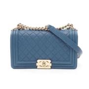 Chanel Vintage Pre-owned Tyg chanel-vskor Blue, Dam