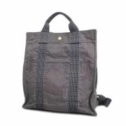 Hermès Vintage Pre-owned Canvas ryggsckar Gray, Dam