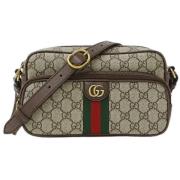 Gucci Vintage Pre-owned Canvas crossbodyvskor Beige, Dam