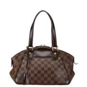 Louis Vuitton Vintage Pre-owned Canvas axelremsvskor Brown, Dam