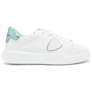 Philippe Model Låga Sneakers i Vit och Aqua White, Dam