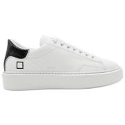 D.a.t.e. Patent White Black Sneakers White, Herr