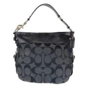 Coach Pre-owned Pre-owned Canvas handvskor Black, Dam