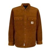 Carhartt Wip Quiltad Sammet Skjortjacka Brun Brown, Herr