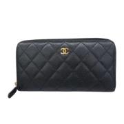 Chanel Vintage Pre-owned Laeder plnbcker Black, Dam