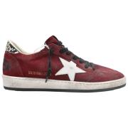 Golden Goose Bordeaux Snake Ball Star Sneakers Red, Herr