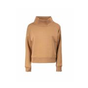 Herno Sweatshirt med knappdetaljer Brown, Dam