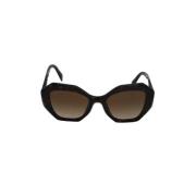 Prada Vintage Pre-owned Acetat solglasgon Brown, Dam