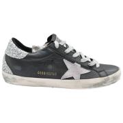 Golden Goose Svart Glitter Superstar Sneakers Black, Dam