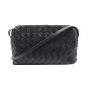 Bottega Veneta Vintage Pre-owned Laeder axelremsvskor Black, Dam