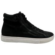 Crime London Hög Topp Dubbel Dragkedja Sneakers Black, Herr