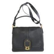 Fendi Vintage Pre-owned Laeder axelremsvskor Black, Dam