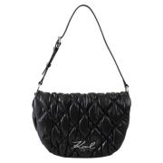 Karl Lagerfeld K/Signature Quilt Flap SHB Black, Dam