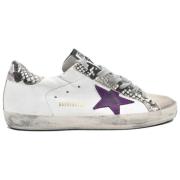 Golden Goose Superstar Violet Star Python Sneakers White, Dam