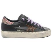 Golden Goose Svart Leopardstjärna Sneakers Black, Dam