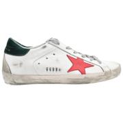 Golden Goose Röd Stjärna Superstar Sneakers White, Dam