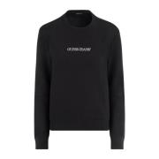 Guess Broderad Crewneck Tröja Black, Dam