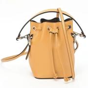 Fendi Vintage Pre-owned Laeder axelremsvskor Yellow, Dam