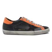 Golden Goose Superstar Black Orange Sneakers Orange, Dam