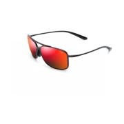 Maui Jim Stiliga solglasögon för utomhusaktiviteter Black, Unisex