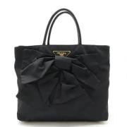 Prada Vintage Pre-owned Canvas totevskor Black, Dam