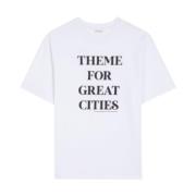 Dries Van Noten Slogan Print Crew Neck T-shirt White, Herr