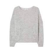 American Vintage Round-neck Knitwear Gray, Dam